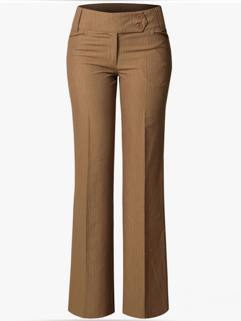 Brown Pinstripe office Pants